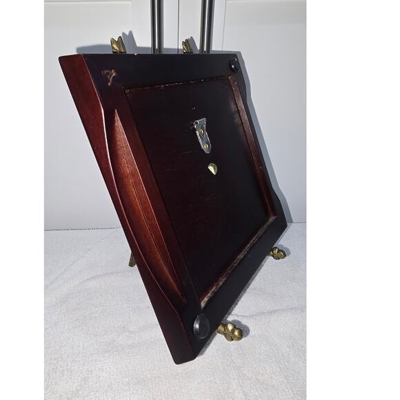 Jennifer Garant “Fat Chef on Bicycle” Framed Ceramic Tile – (2 Feet Missing) - Picture 2 of 10